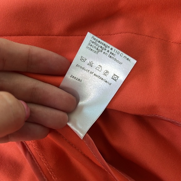 Akris Punto Coral Mock Neck Zip Up Jacket Size 4 - Picture 5 of 5